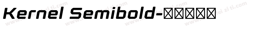 Kernel Semibold字体转换